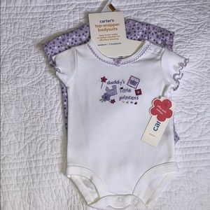 NWT -S/2 Newborn bodysuits Daddy’s Little Princess
